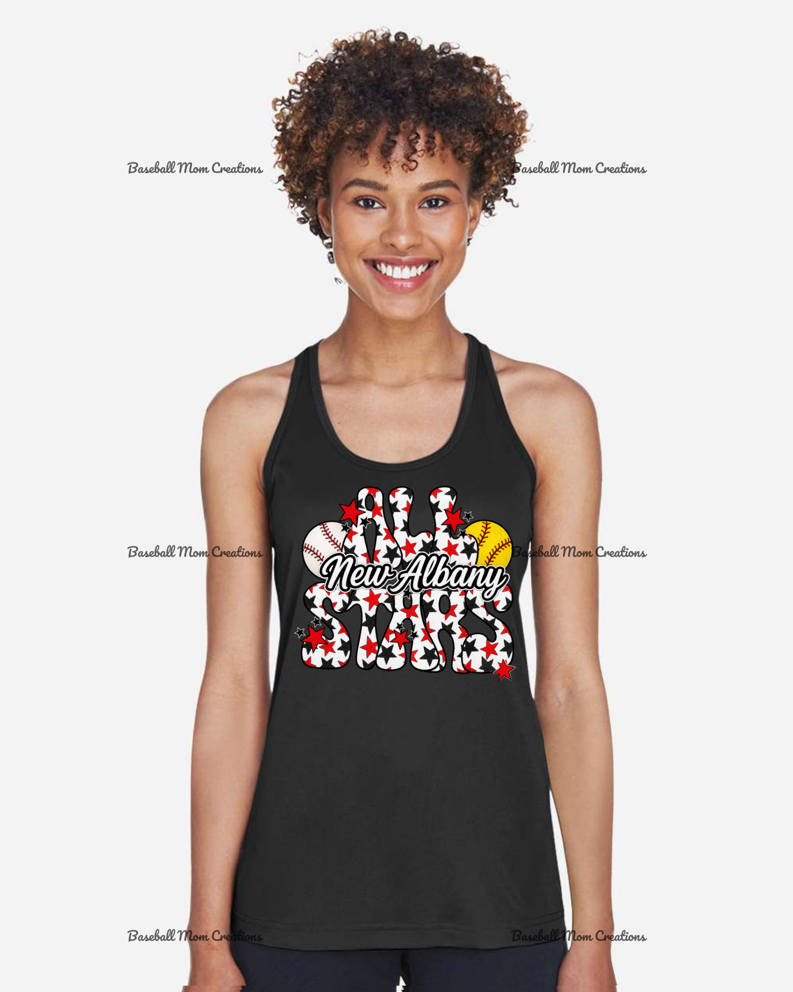 Women's Drifit Tank ~ New Albany LL All Stars Baseball & Softball