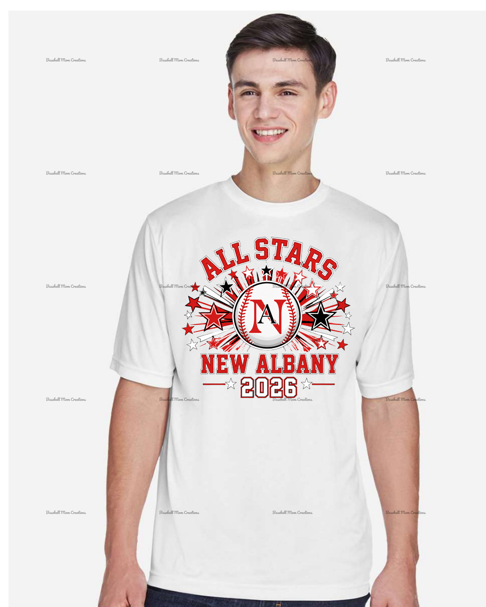 Adult or Youth Unisex Tshirt New Albany LL All Stars ~ Baseball