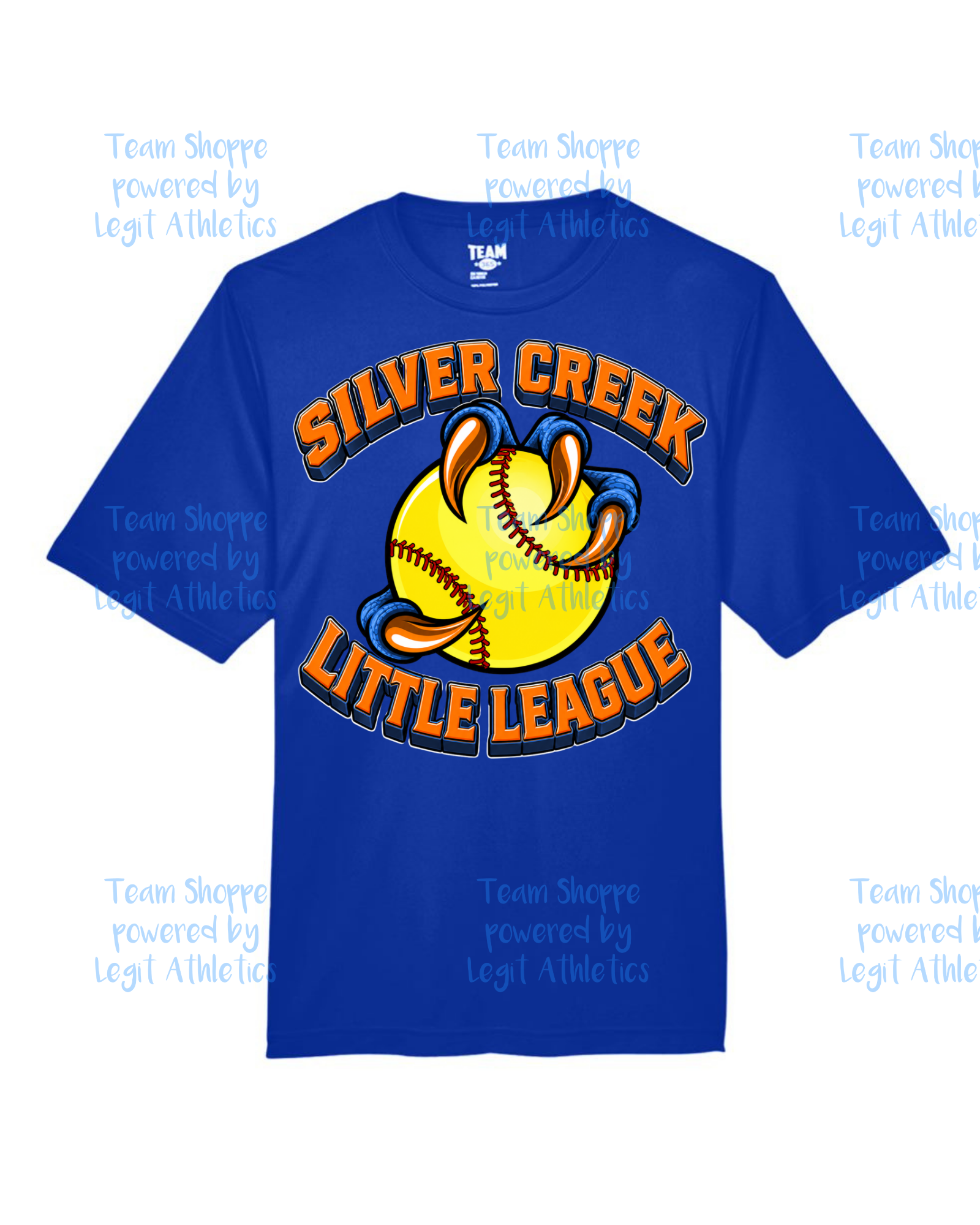 Adult or Youth Drifit Tshirt Silver Creek LL Softball