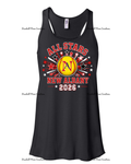 Women's & Girls Bella Flowy Racer Back New Albany LL Softball with star burst