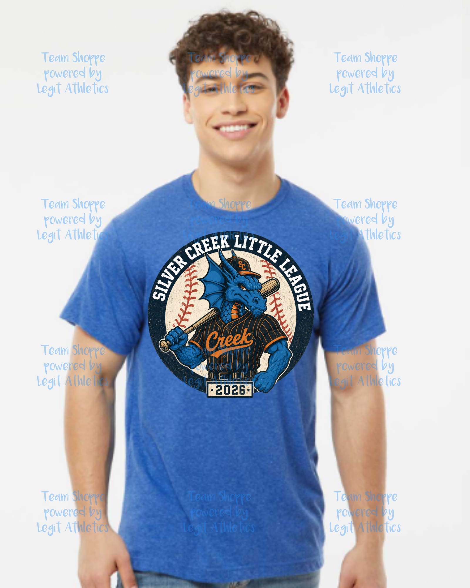 Adult or Youth Unisex Tshirt Silver Creek LL Baseball