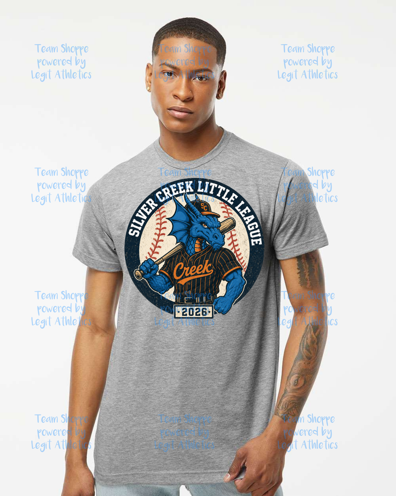 Adult or Youth Unisex Tshirt Silver Creek LL Baseball