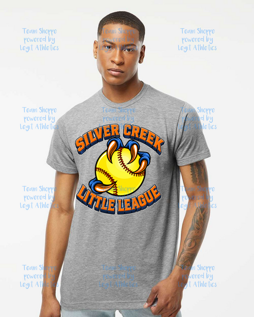 Adult or Youth Unisex Tshirt Silver Creek LL Softball