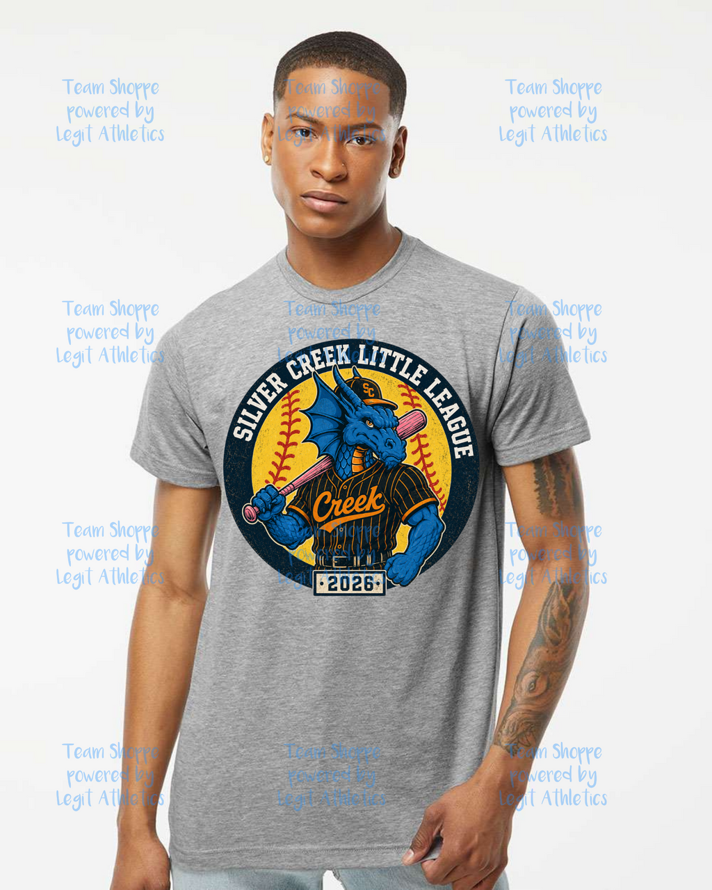 Adult or Youth Unisex Tshirt Silver Creek LL Softball