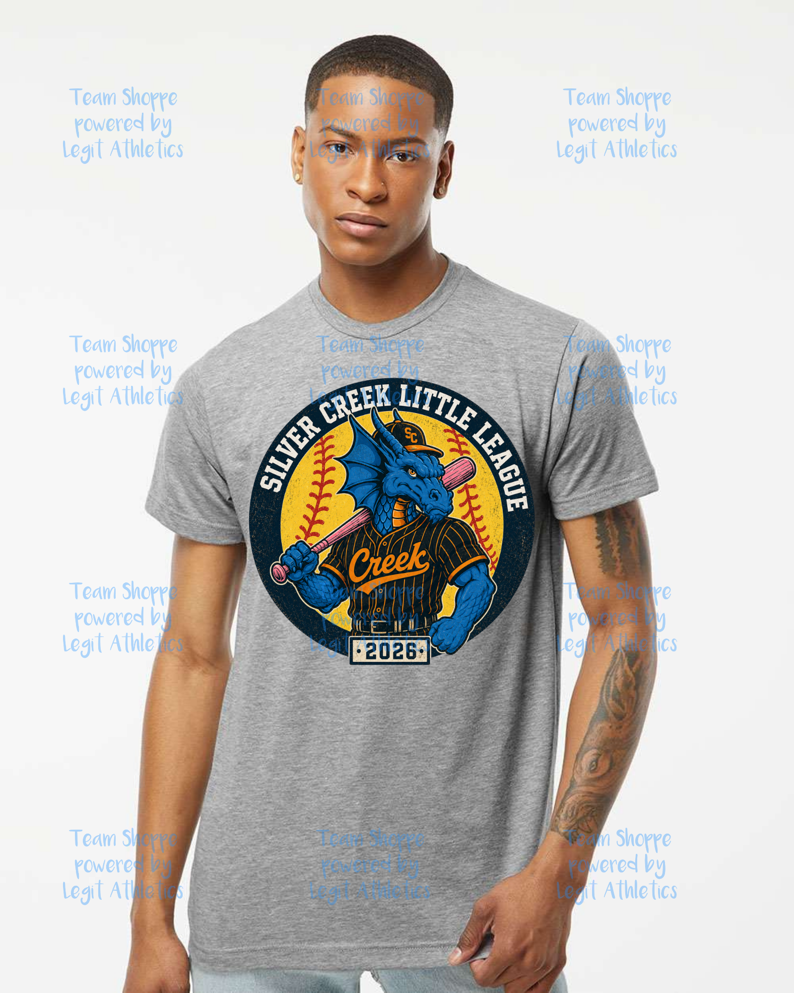 Adult or Youth Unisex Tshirt Silver Creek LL Softball