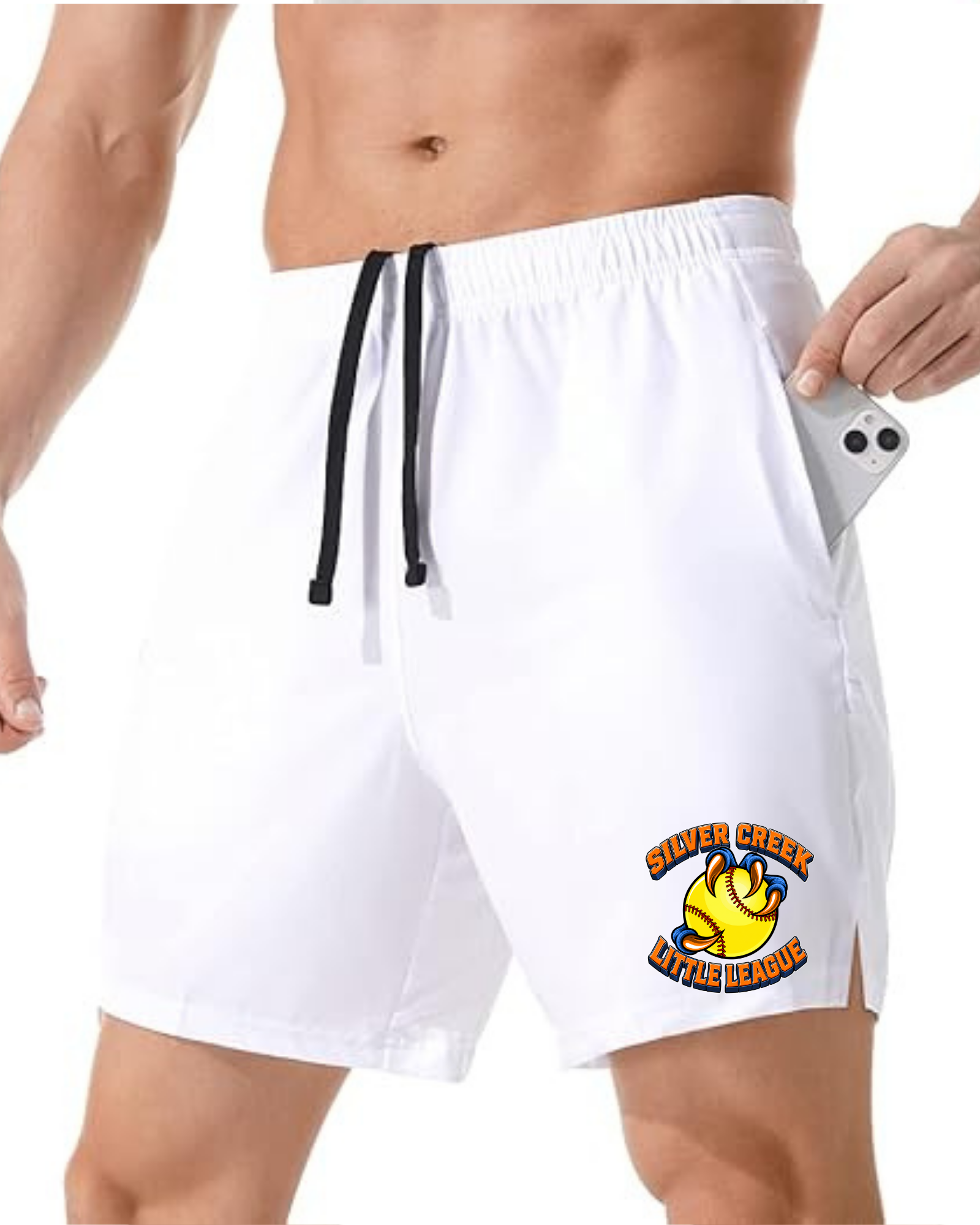 Men's 7" Athletic Running Shorts ~ Silver Creek LL ~ Softball
