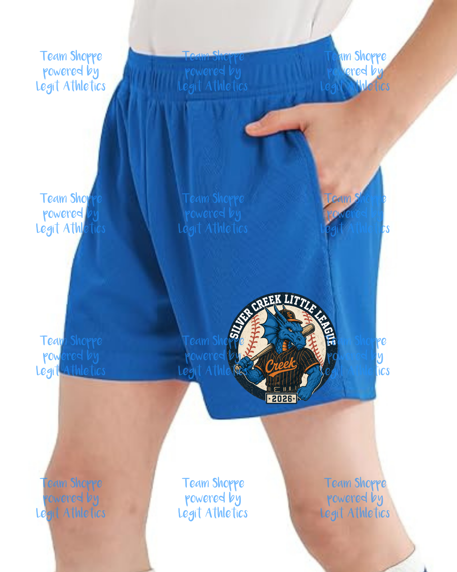 Youth Unisex Shorts Silver Creek LL ~ Baseball