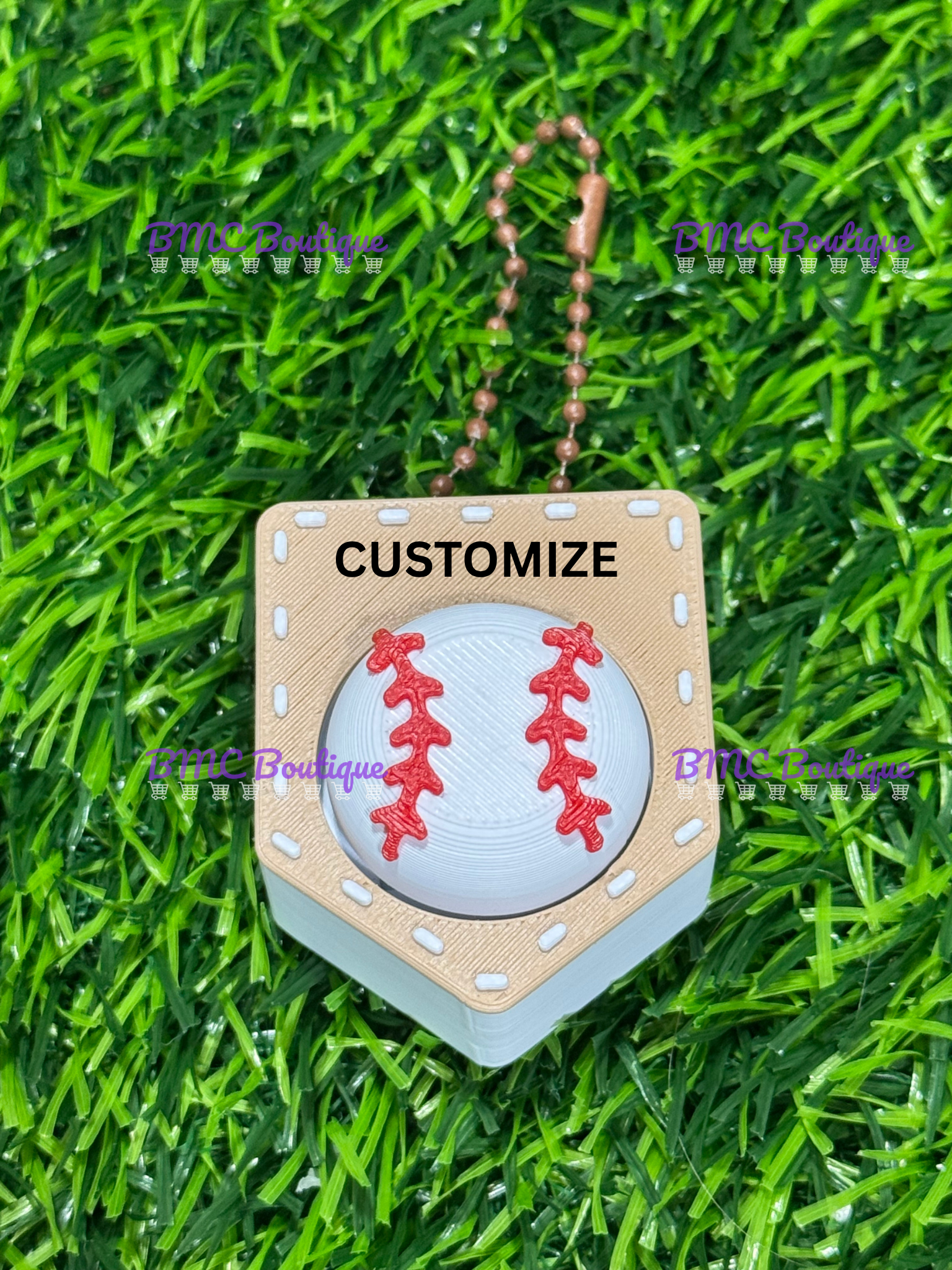 Baseball or Softball Home Plate Fidget Clicker (CUSTOMIZABLE)