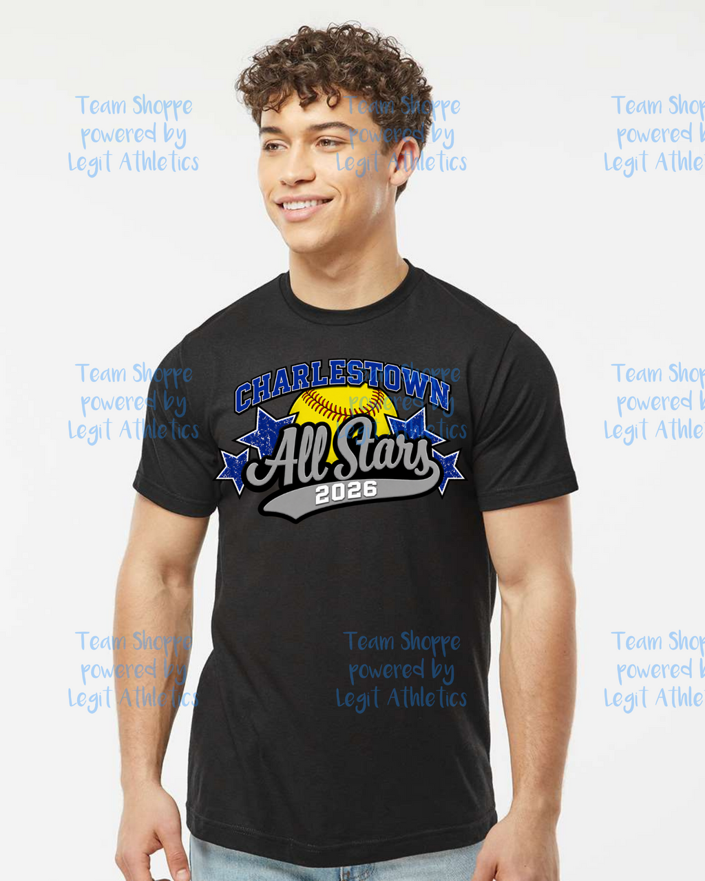 Adult or Youth Drifit Tshirt Charlestown LL Softball