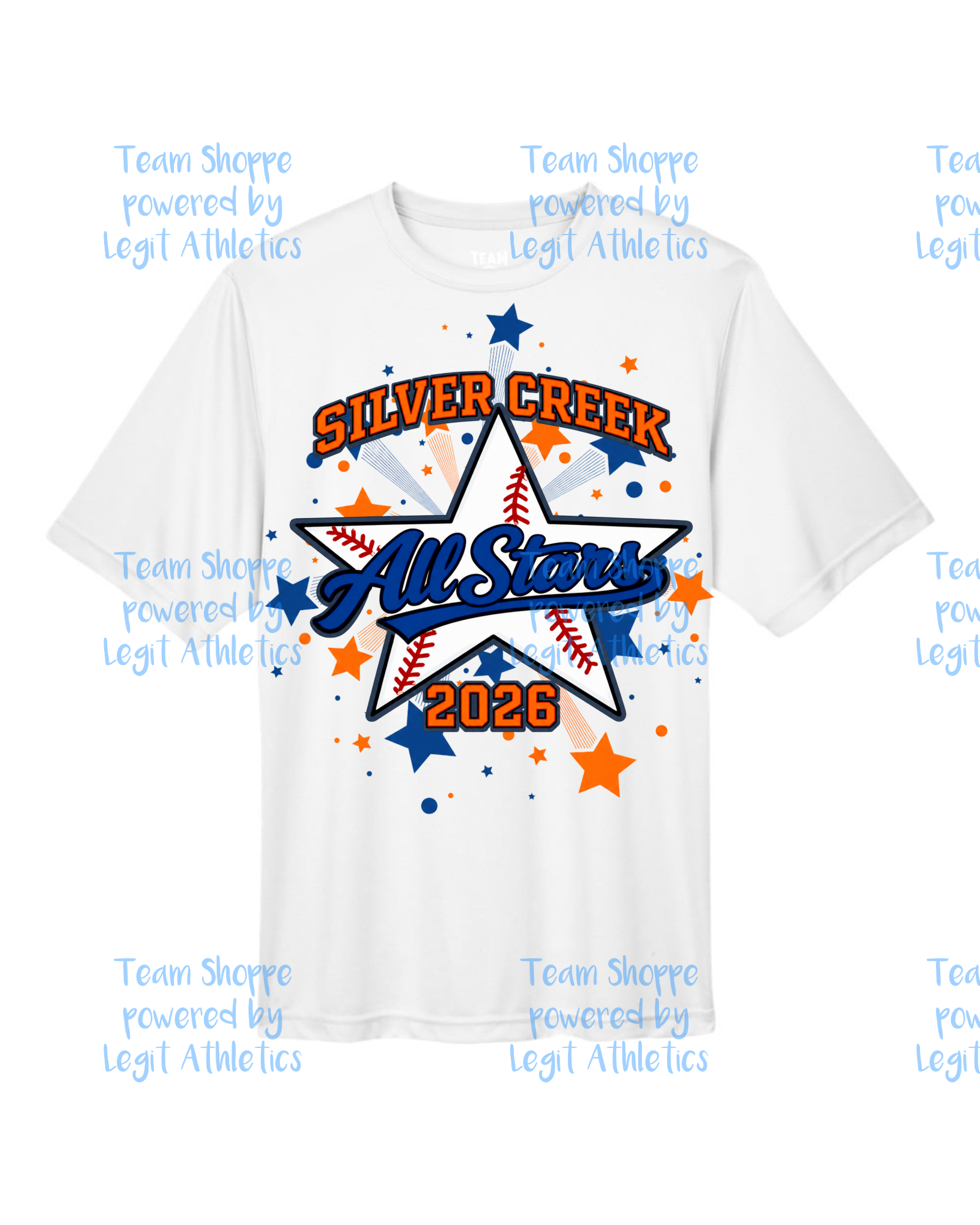 Adult or Youth Drifit Tshirt All Stars Baseball