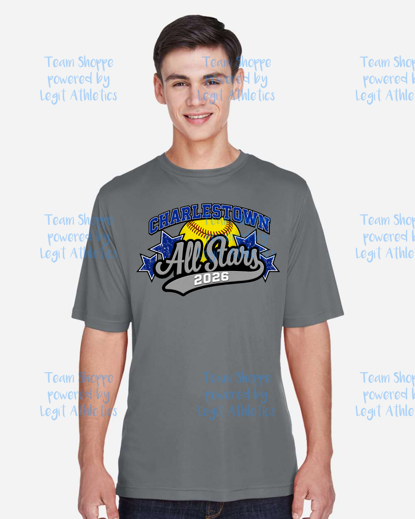 Adult or Youth Drifit Tshirt Charlestown LL Softball