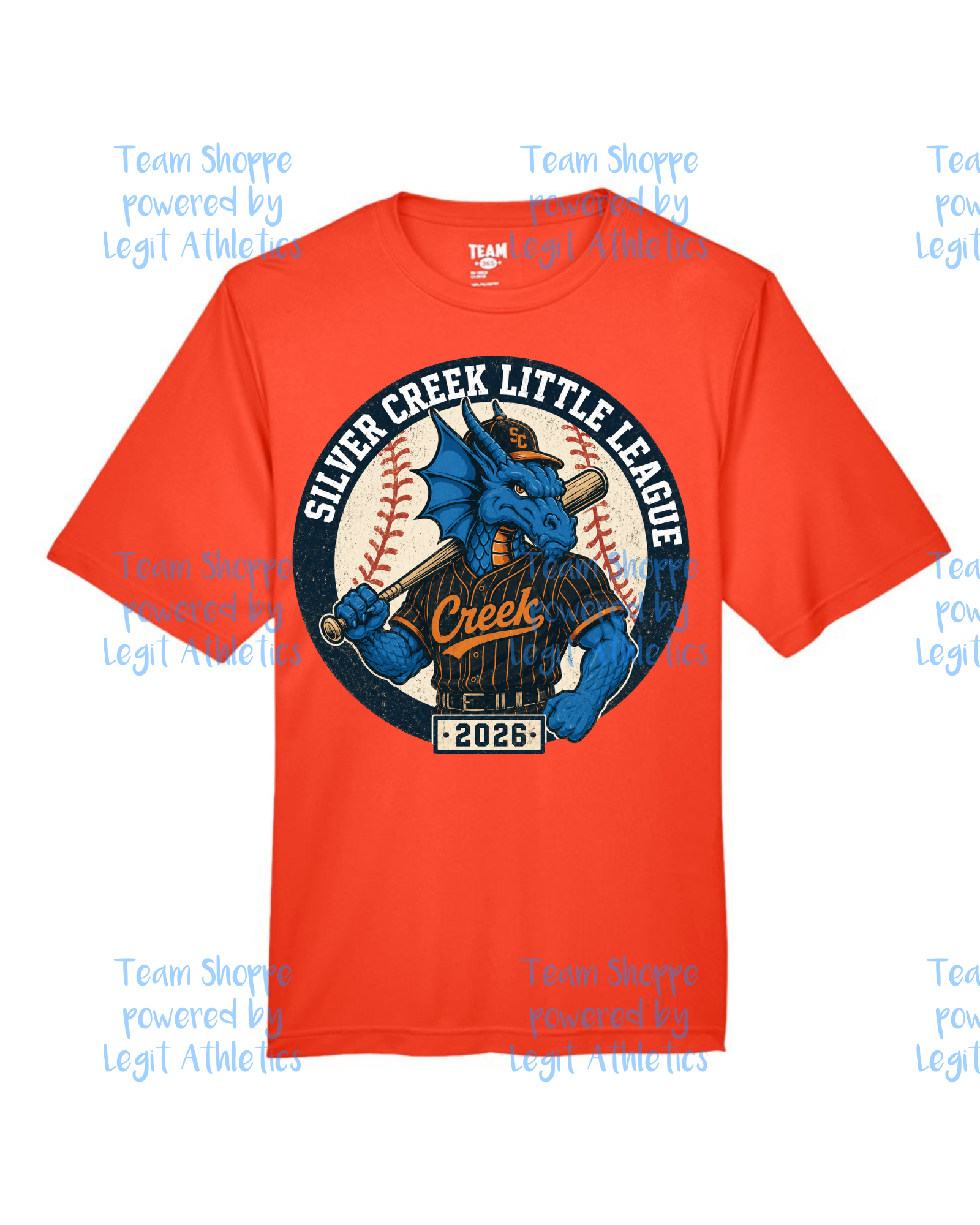 Adult or Youth Drifit Tshirt Silver Creek LL Baseball