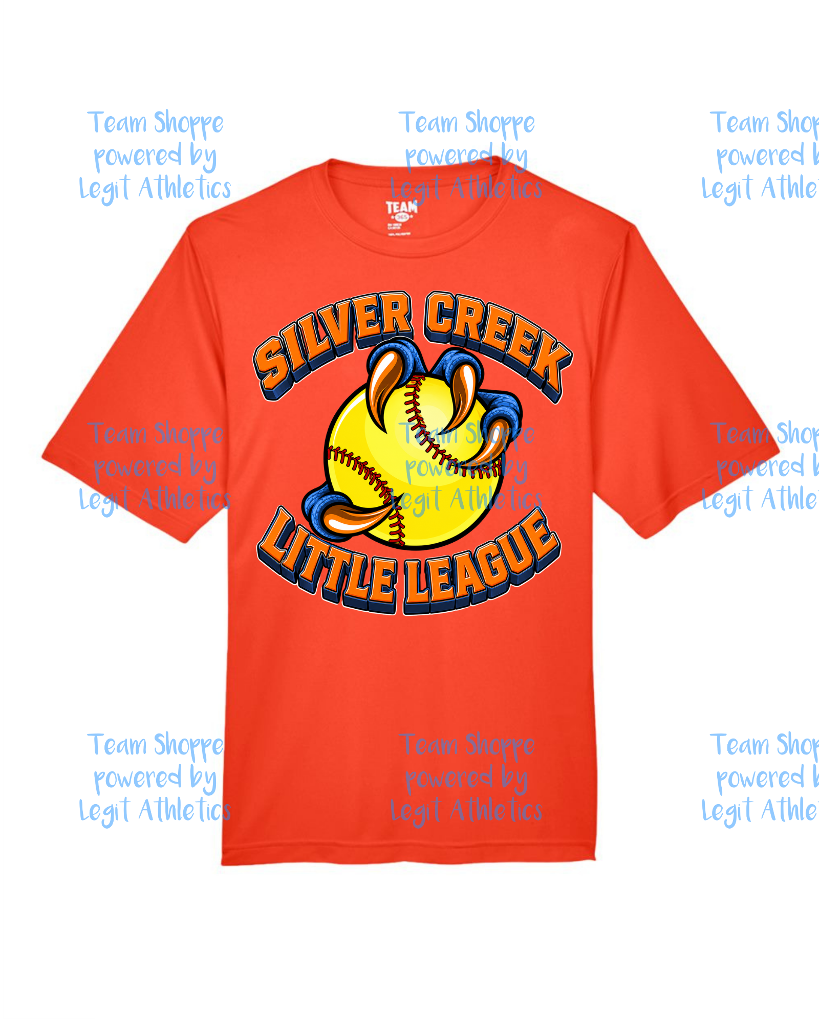 Adult or Youth Drifit Tshirt Silver Creek LL Softball