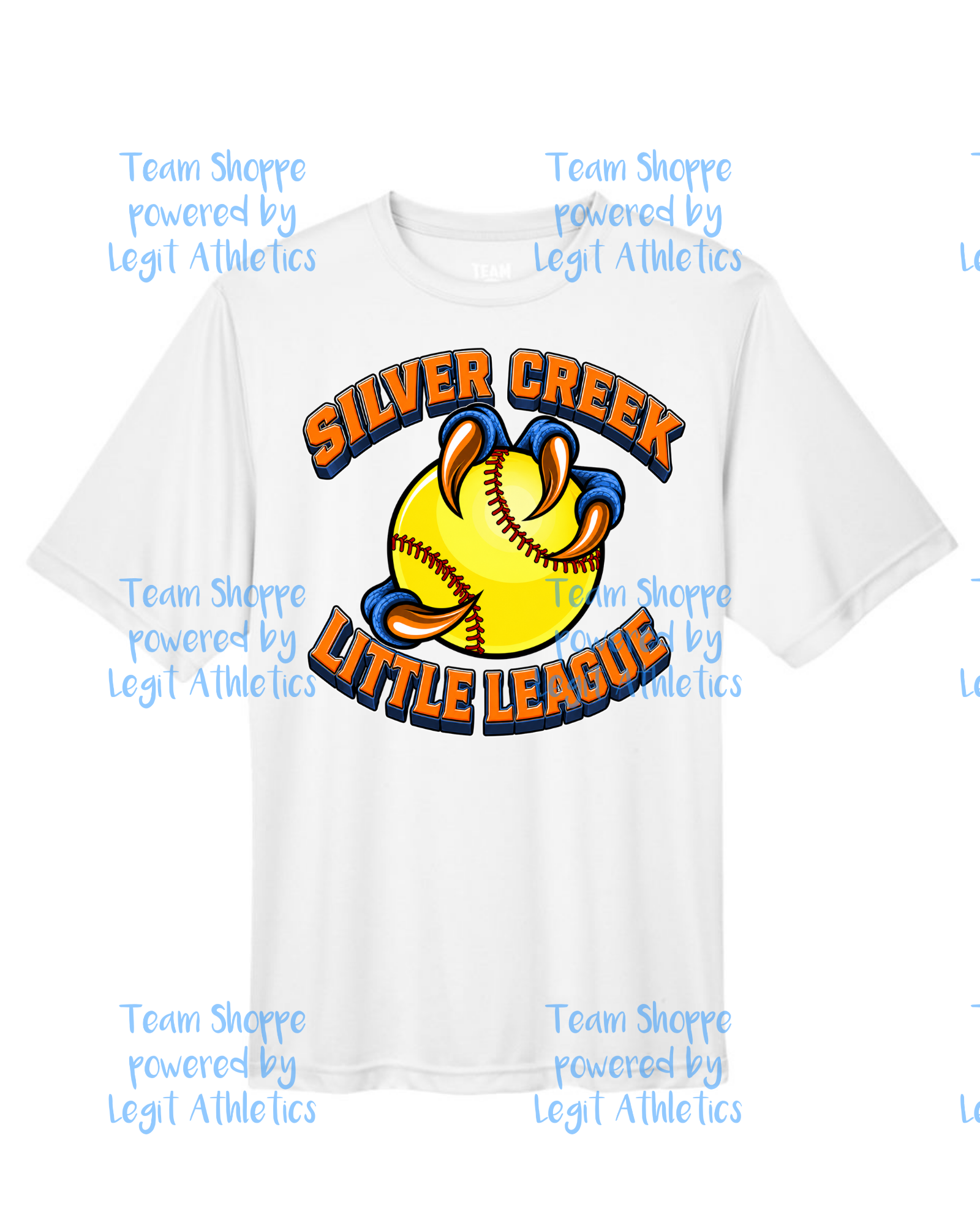 Adult or Youth Unisex Tshirt Silver Creek LL Softball